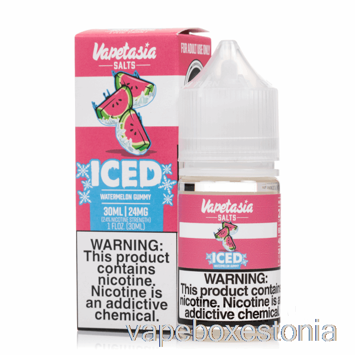 Vape Box Estonia Jäätunud Arbuus Kummikommi - Vapetasia Soolad - 30ml 48mg
